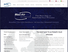 Tablet Screenshot of maxairtech.com